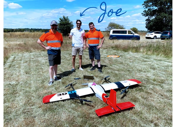 Altitude Angel employees on location