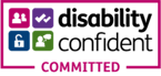 Disability confident committed logo