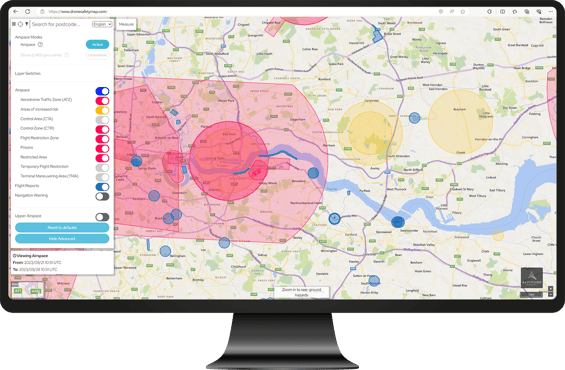 Drone safety map tools