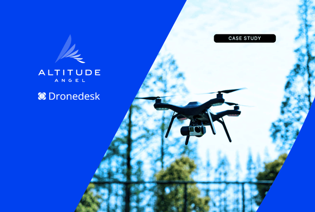 Dronedesk Case study graphic webpage