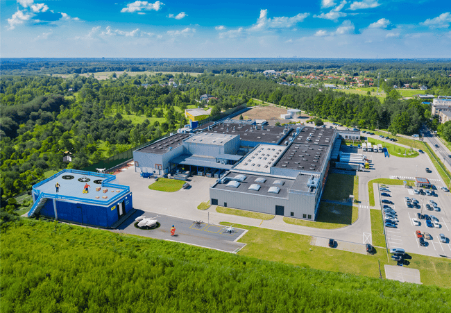 Example of a vertiport at a warehouse facility