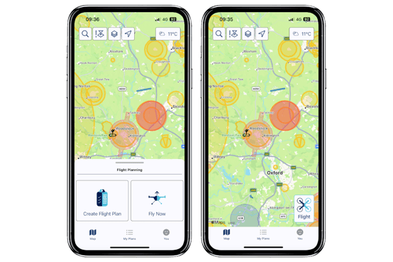 Flight planning light mode Drone Assist