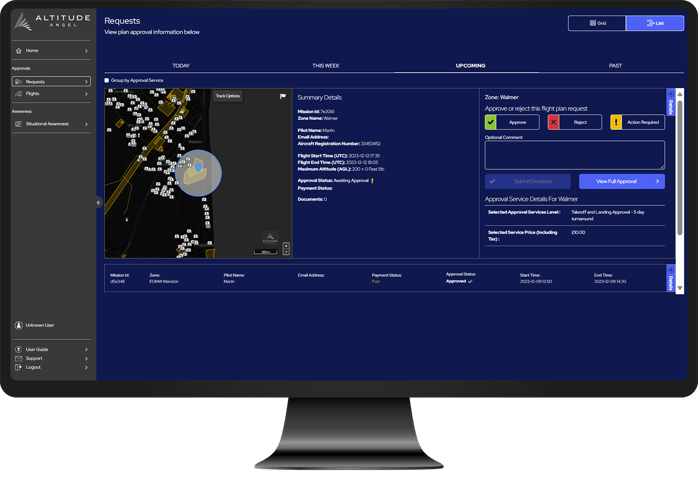 Approval of flight requests