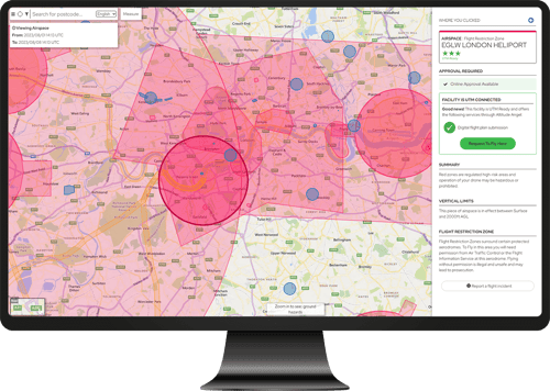 London Heliport UTM ready zone