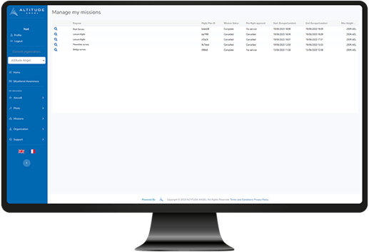 Manage my missions operator portal altitude angel