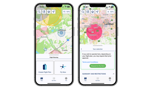 Drone assist creating flight plan on ios