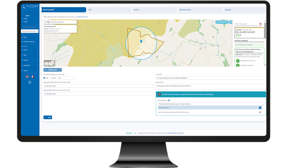 UAS zone land access