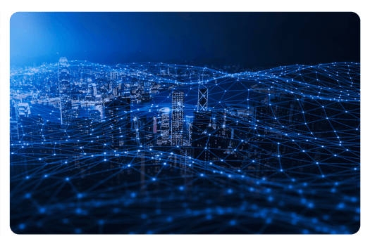 city connected by data
